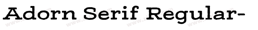 Adorn Serif Regular字体转换